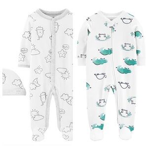 NWT Bundle of 2 Carter’s Footies / Sleepers, Size 6M